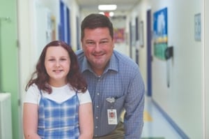 Hailey with Dr. Ginn today.