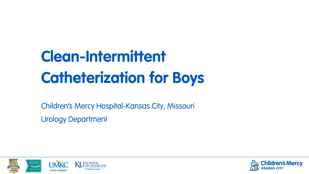 Clean-Intermittent Catheterization for Boys