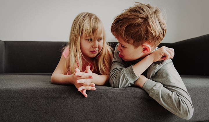 sister and brother fighting